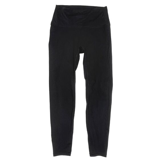 LULULEMON Align No Line High Rise Pant 25” 4/6 Black EUC B55 - Picture 1 of 5